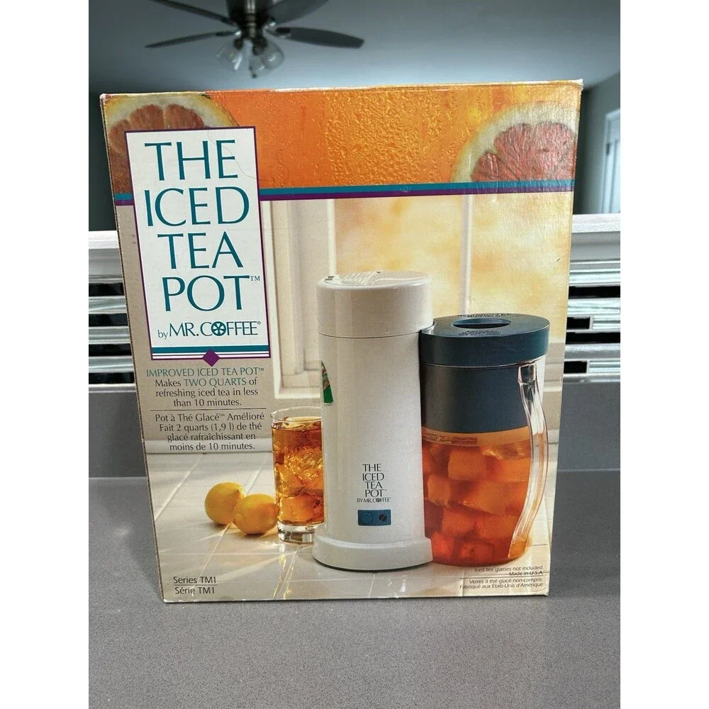 Mr Coffee Iced Tea Maker 2-QT TMI Series Vintage 1996 Made In USA New Open Box